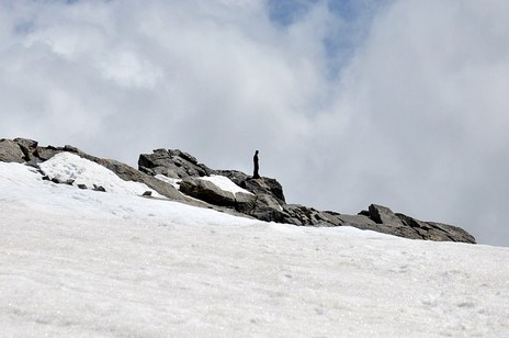 La madonnina di vetta.
